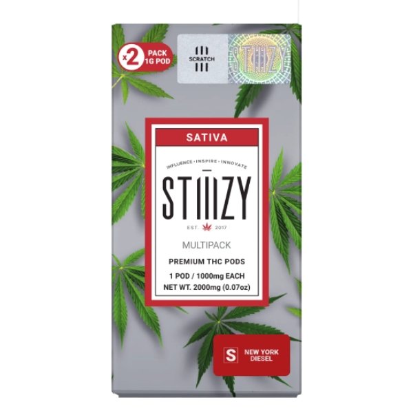 STIIIZY 1 Gram Pods 90%THC (2 Pack)